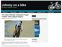 Tablet Screenshot of johnnyonabike.co.uk